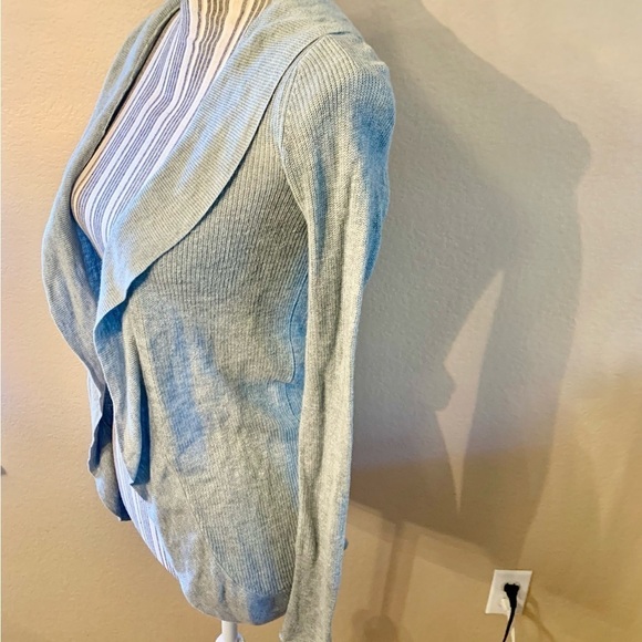 Open Cardigan XS A New Day Grey Lightweight Open Sweater Viscose Nylon Modal - Picture 10 of 10